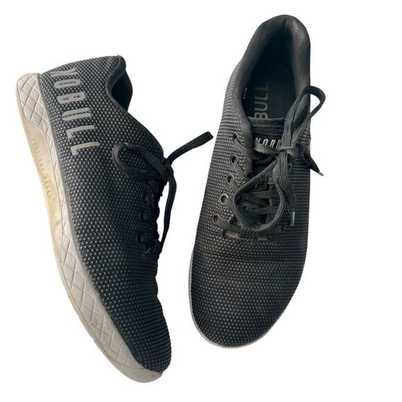 NoBull Canvas Trainer Black Low Top Lace Up Crossfit women’s 8 reflective shoe - Picture 1 of 9